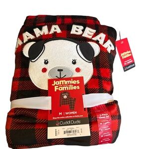 Cuddl Duds Women’s Medium Pajama Set - Red and Black Buffalo Plaid